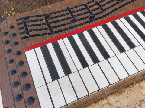 Piano Park Bench, Moonta - Holiday Cairns 2