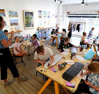 Design on a Skate Deck in an Art Gallery Workshop in Newcastle - Holiday Cairns