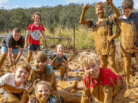 Mini Muddies Obstacle Challenge At Bunnamagoo Estate - Holiday Cairns 0